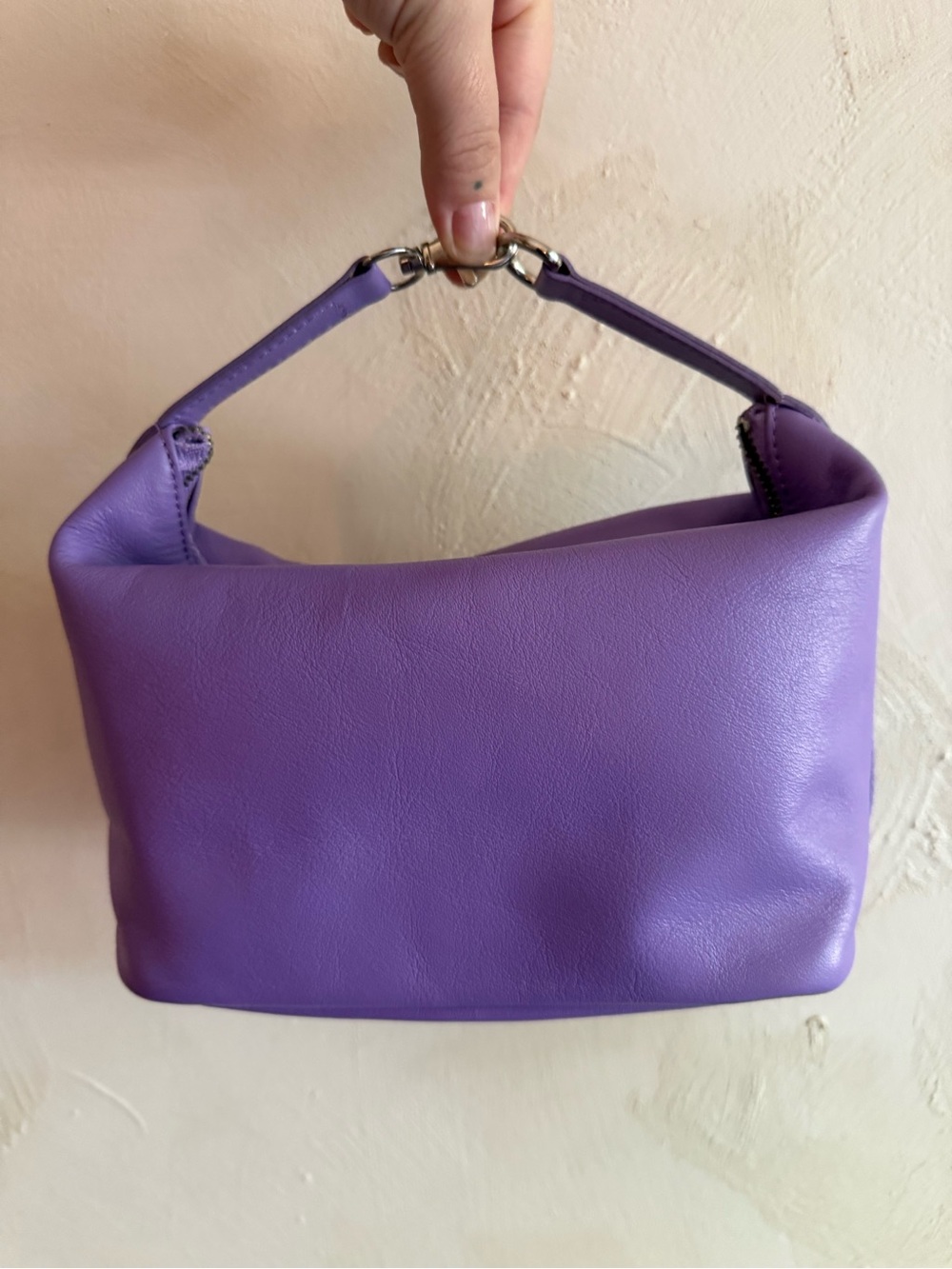 Danier Lavender Purple Genuine Leather Micro Purse